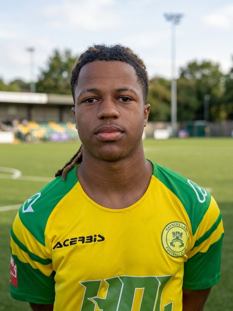 Jalen Johnson in the Acerbis home shirt at Tithe Farm